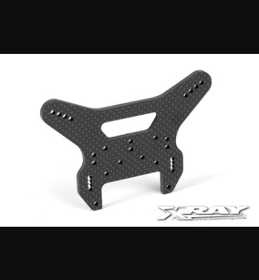 Xray - Xray Spare Parts XB9 GRAPHITE REAR SHOCK TOWER - CNC MACHINED 3.5MM - XR353094