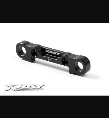 Xray - Xray Spare Parts ALU REAR LOWER SUSP. HOLDER - REAR - SQUARE ADJ. ROLL-CENTER - XR353327