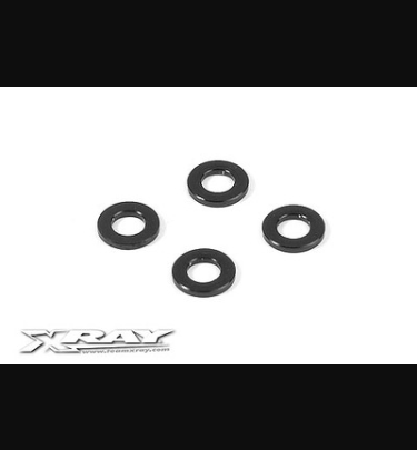 Xray - Xray Spare Parts ALU SHIM 4x7.5x1 (4) - XR353380