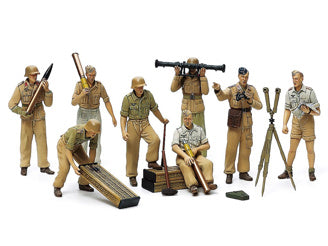 Tamiya - 1/35 Africa Luftwaffe Artillerycrew - 35343 TAMIYA 1/35 MILITARY