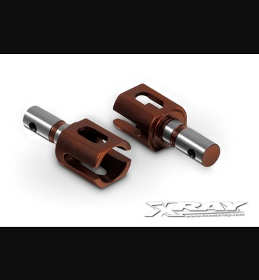 Xray - Xray Spare Parts CENTER DIFF OUTDRIVE ADAPTER - LIGHTWEIGHT - HUDY STEEL (2) - XR355071