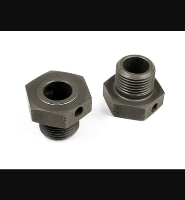 Xray - Xray Spare Parts ALU WHEEL AXLE OFFSET +2MM - BLACK COATED (2) - XR355252