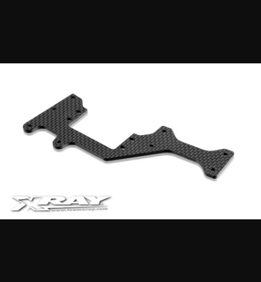 Xray - Xray Spare Parts XB808 GRAPHITE RADIO PLATE FOR LONG CHASSIS - XR356112