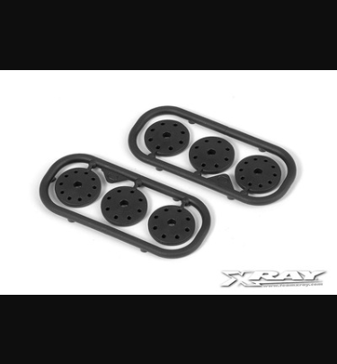 Xray - Xray Spare Parts SHOCK PISTON SET 8-HOLE (1.2, 1.3) 10-H. (1.1MM) - DELRIN - V3 - XR358032