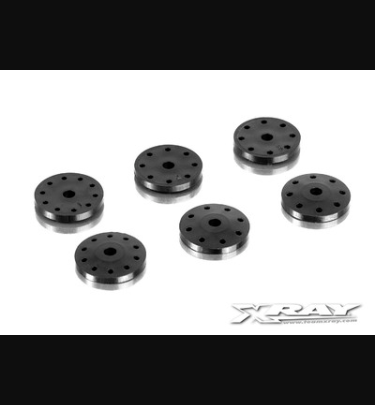 Xray - Xray Spare Parts XB808 SHOCK PISTON SET 8-HOLE (1.2, 1.3) 10-H. (1.1MM) - XR358034
