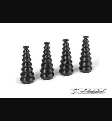 Xray - Xray Spare Parts FOLDING SHOCK BOOT (4) - XR358074