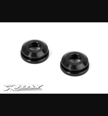 Xray - Xray Spare Parts ALU SHOCK BODY NUT FOR SHOCK BOOT (2) - XR358142