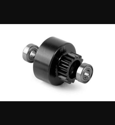 Xray - Xray Spare Parts CLUTCH BELL 16T WITH OVERSIZED 5x12x4MM BALL-BEARINGS - V2 - XR358526