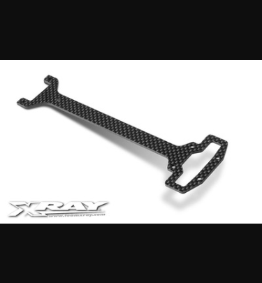 Xray - Xray Spare Parts GRAPHITE FRONT UPPER DECK 2.0MM - V2 - XR361160