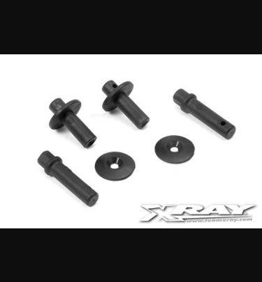 Xray - Xray Spare Parts BODY MOUNT, BATTERY MOUNT - V2 & WING SHIM (2) - XR361320