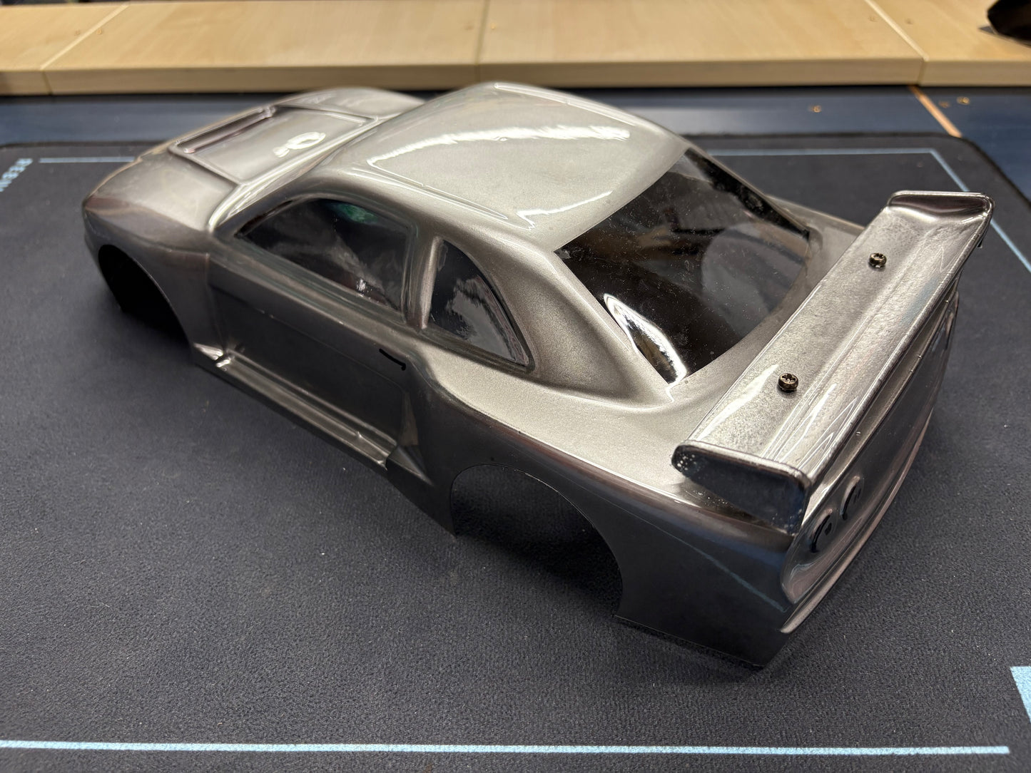 1/12 Nissan Skyline Body - Anodised Silver GT12 Supastox Body 205mm wheelbase by 160 wide