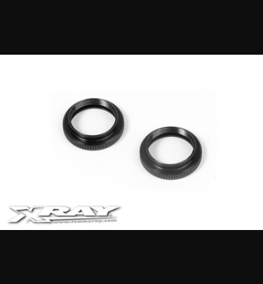 Xray - Xray Spare Parts ALU SHOCK ADJUSTABLE NUT (2) - XR368040