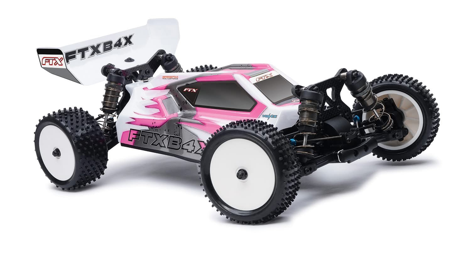 Pre-Order - FTX B4X 4WD 1/10 Buggy RTR Brushless - FTX5467PS - Pink/Silver (Due End June 2026) (Requires battery & charger to complete)