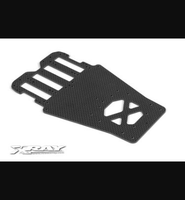 Xray - Xray Spare Parts XII LINK CHASSIS - 2.5MM GRAPHITE - XR371102