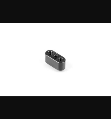 Xray - Xray Spare Parts ALU POD LINK GRAPHITE PLATE HOLDER - BLACK - XR371184-K