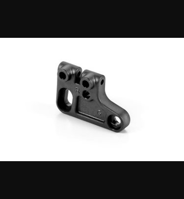 Xray - Xray Spare Parts COMPOSITE FRONT UPPER ARM MOUNT - RIGHT - GRAPHITE - XR372012
