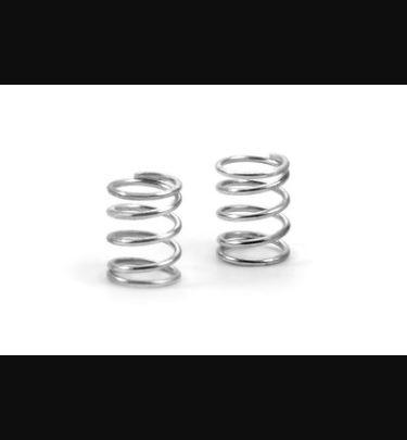 Xray - Xray Spare Parts SPRING 4.75 COILS 3.6x6x0.45MM, C=2.0 - SILVER (SOFT) (2) - XR372177