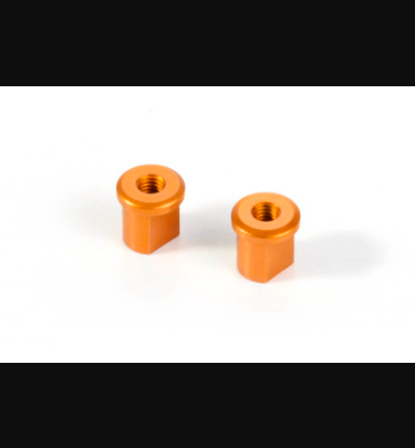 Xray - Xray Spare Parts ALU ECCENTRIC BUSHING 0.0MM - ORANGE (2) - XR372316-O