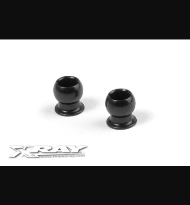 Xray - Xray Spare Parts HARD STEEL PIVOT BALL 4.9MM - NICKEL COATED (2) - XR372651