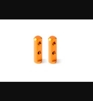 Xray - Xray Spare Parts X12 ALU SERVO MOUNT - ORANGE (2) - XR376257-O