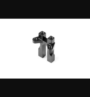 Xray - Xray Spare Parts X1 ALU SERVO MOUNT - BLACK - XR376260-K