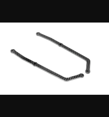 Xray - Xray Spare Parts X12'21 SIDE BRACE - GRAPHITE 2.5MM - RIGHT & LEFT - XR376320