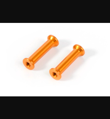 Xray - Xray Spare Parts ALU MOUNT 21.0MM - ORANGE (2) - XR376362-O