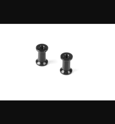 Xray - Xray Spare Parts ALU MOUNT 10.8MM - BLACK (2) - XR376364-K