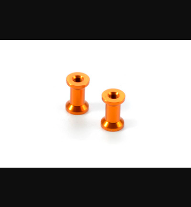 Xray - Xray Spare Parts ALU MOUNT 10.8MM - ORANGE (2) - XR376364-O