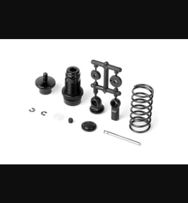 Xray - Xray Spare Parts SHOCK ABSORBER SET - BLACK - XR378002