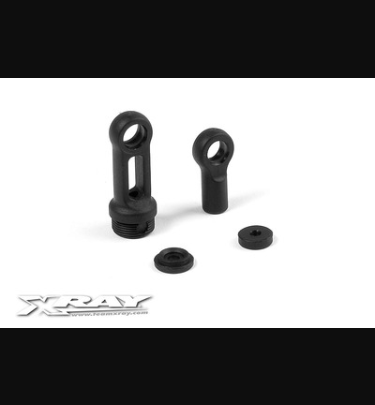 Xray - Xray Spare Parts COMPOSITE SIDE SHOCK PARTS - FRAME - XR378110