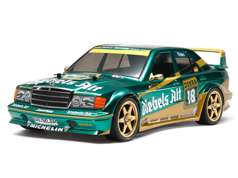 TAMIYA - Mercedes 190 E Zakspeed RC Body Shell Set - 1/10 190mm Clear Lexan Official