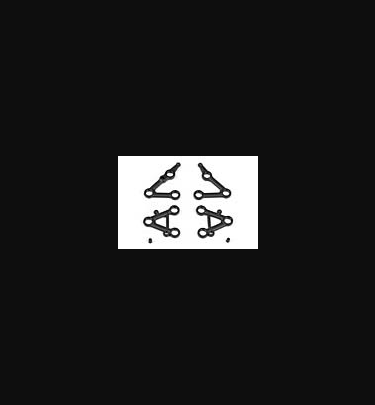 Grace - Grace Spare Parts M3 Alloy Servo-Loc Countersunk Washer - Black (4) - GR2101