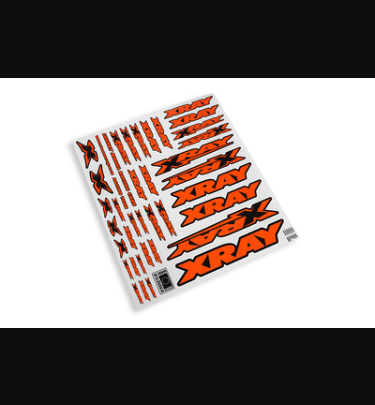 Xray - Xray Spare Parts XRAY STICKER FOR BODY - NEON ORANGE - XR397316