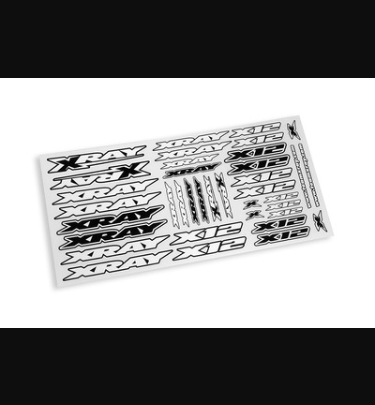 Xray - Xray Spare Parts XRAY X12 STICKER FOR BODY - WHITE - V2 - XR397370