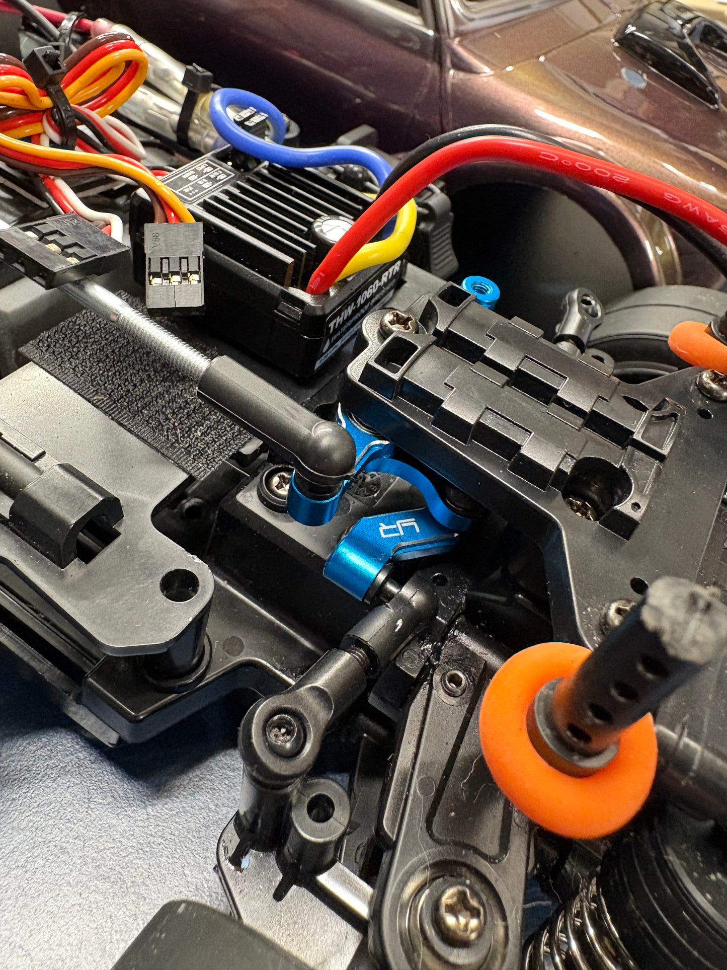 Tamiya (Ex-Display with hop-us) - MB01 Mini Cooper Wide Arch Airbrushed Built Kit - With Upgraded Motor, ESC & Servo (needs radio, battery and charger to complete) M-Chassis 1/10th