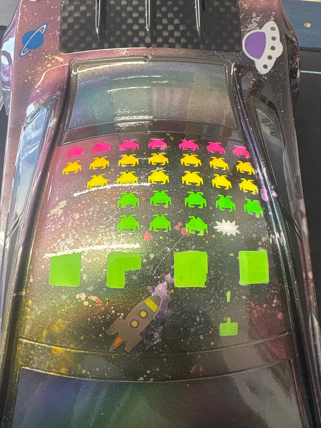 XTREME TWISTER - 1/10 RC CAR - ETS TC BODY SHELL - PRO 100% AIRBRUSHED! UNCUT (GAMER)