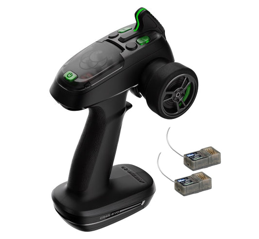 Absima - 4Ch RC Car/Truck/Buggy Wheel Radio Set "CR4S-EVO" 2.4GHz with 2x receiver - 2000110