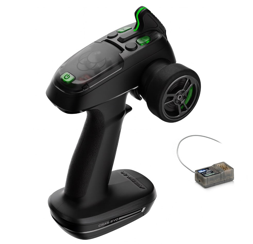 Absima - 4Ch RC Car/Truck/Buggy Wheel Radio Set "CR4S-EVO" 2.4GHz with receiver - 2000014