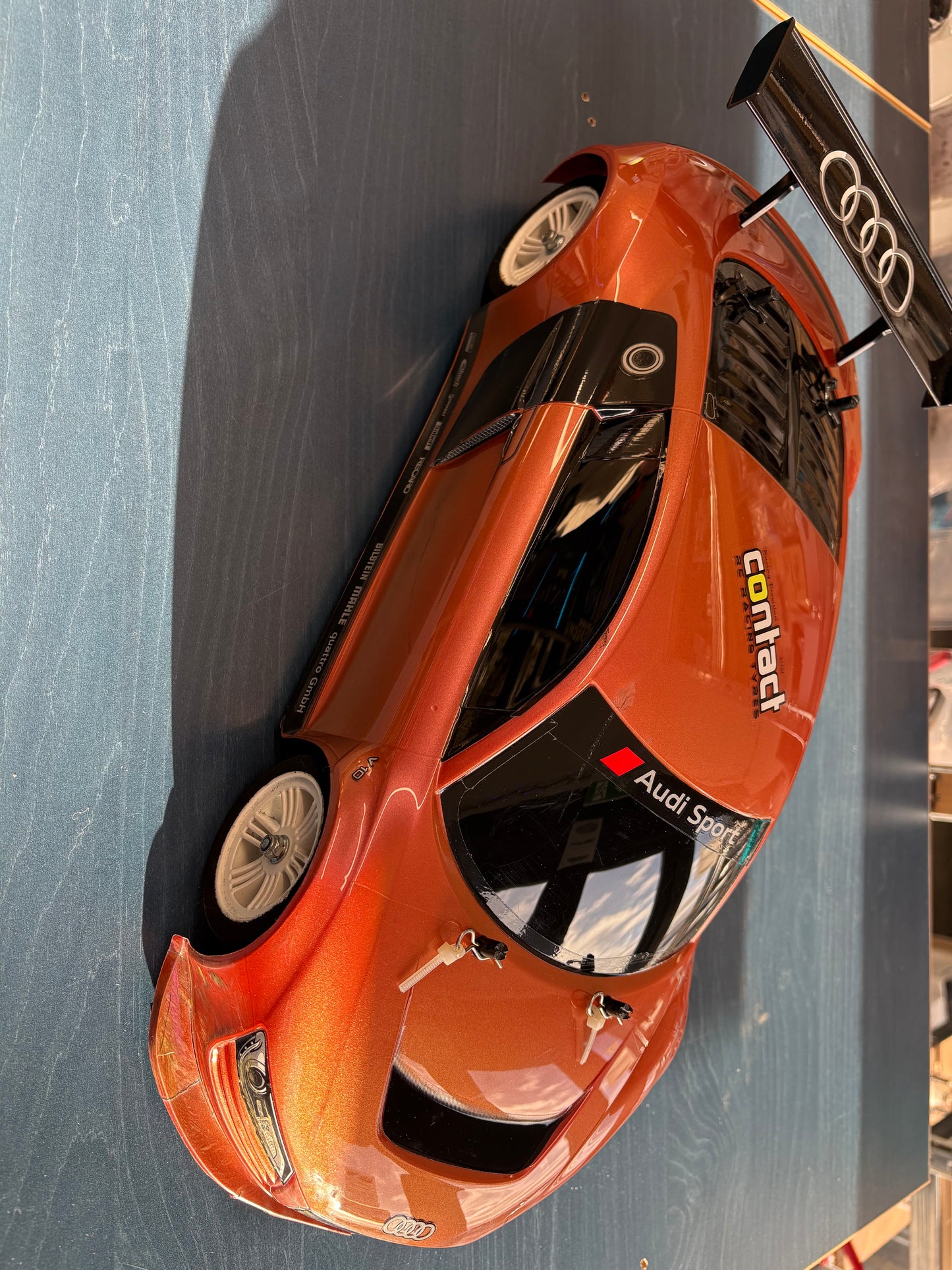 Used - Tamiya TT01E Audi R8 1/10 RC Car - with ESC, Motor, Bearings, Alloy Prop, Digital Servo (needs Radio, Battery & Charger)