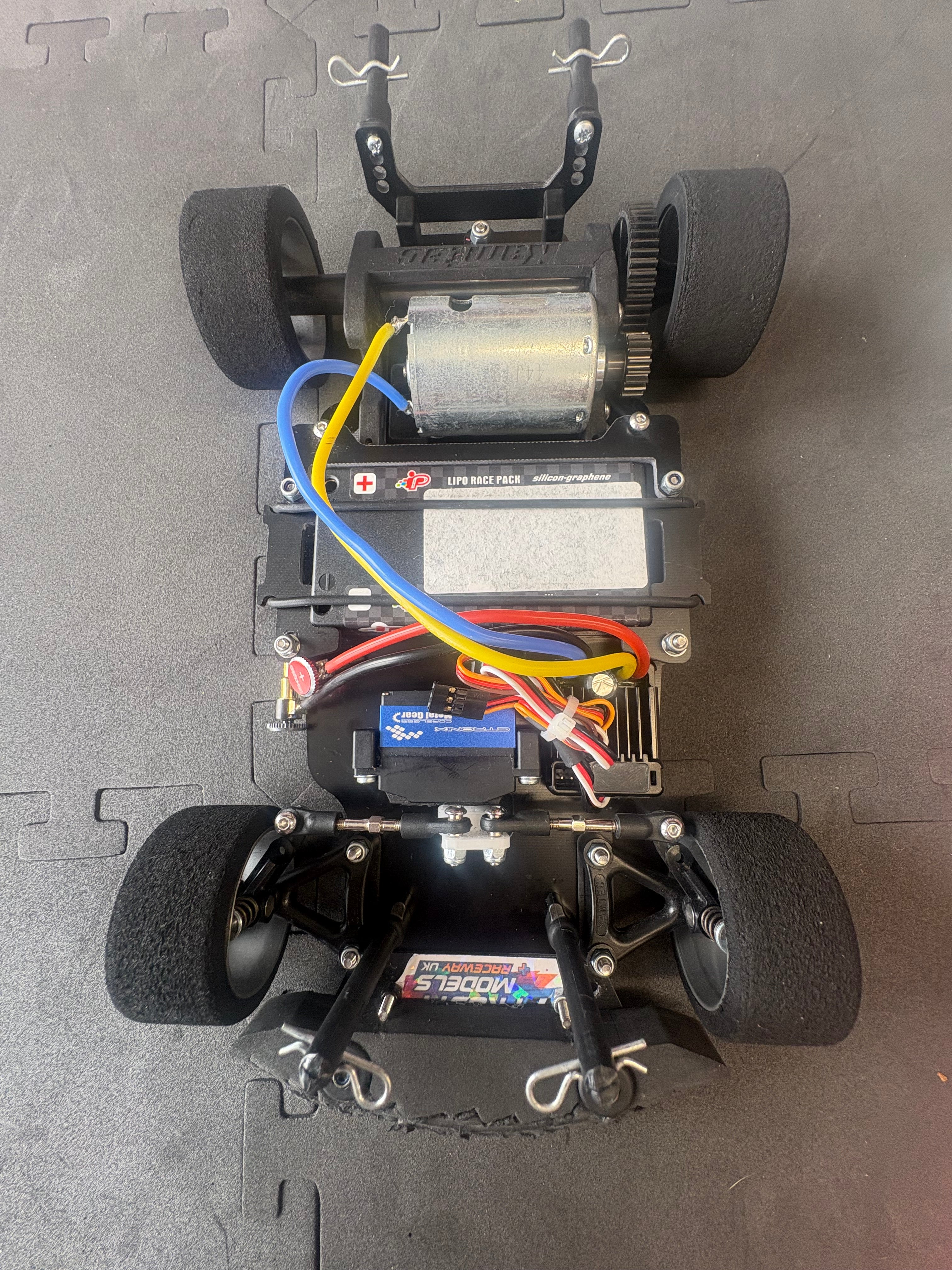 Kamtec - Mini Racer Pro GT12 1/12 Racer (Brushed & 1S Lipo - Just add Radio & Charger to Complete) (includes a Hot Hatch Body & Chassis