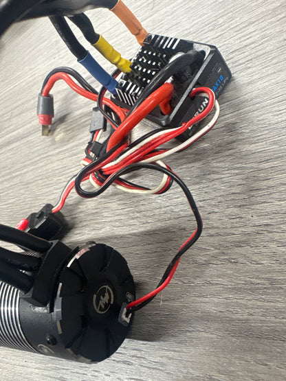 (#5) Tested/Used - Hobbywing Max10 EZRun 60Amp 2-3S ESC Brushless & 3652SL G2 4000kv Motor Combo (Ideal for 1/10 Buggies/Trucks)