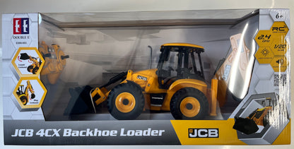 JCB - LOADER BACK HEO 4CX - RC Remote Control Construction 1:20 - E589-003 - Licenced Product (Working Lights & Sounds)