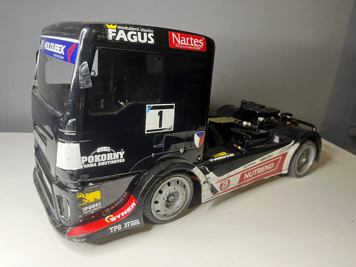 HOBAO - EPX 1/10 RC ON ROAD RACING EURO TRUCK WHEELS (F&R) H22305 (1.9IN DIA/25MM WIDE - 12MM HEX)