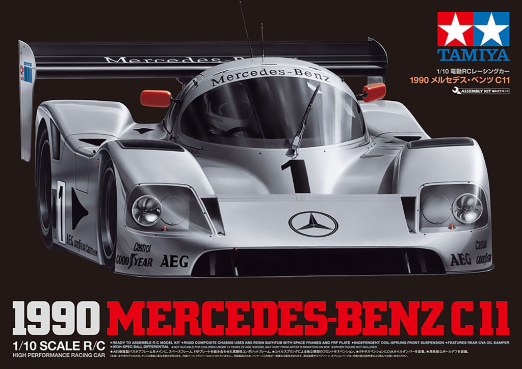 TAMIYA 47484 - (PRE-ORDER) 1990 Mercedes Benz C11 Sport Tune - 2WD 1/10 RC CAR KIT (INCLUDES SPORT TUNED MOTOR - NO ESC)