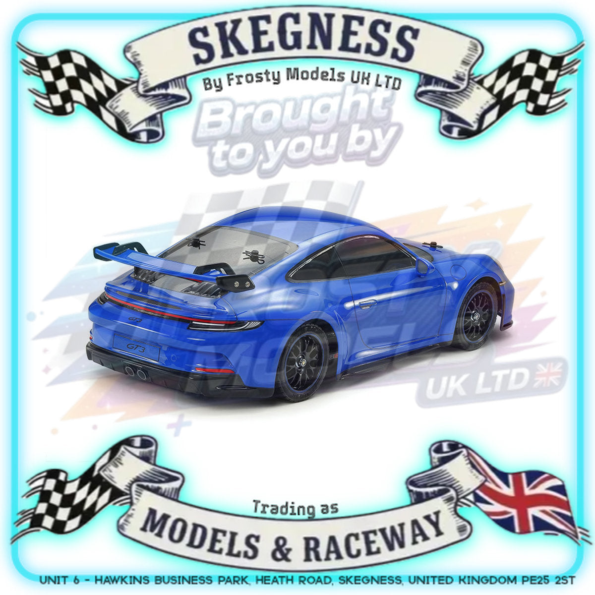 Tamiya - 1/10 RC Car Kit Porsche 911 GT3 992 TT-02 - 58712 (ESC & Motor Included - Requires Radio, Servo, Battery, Charger, PS Spray & Assembly)