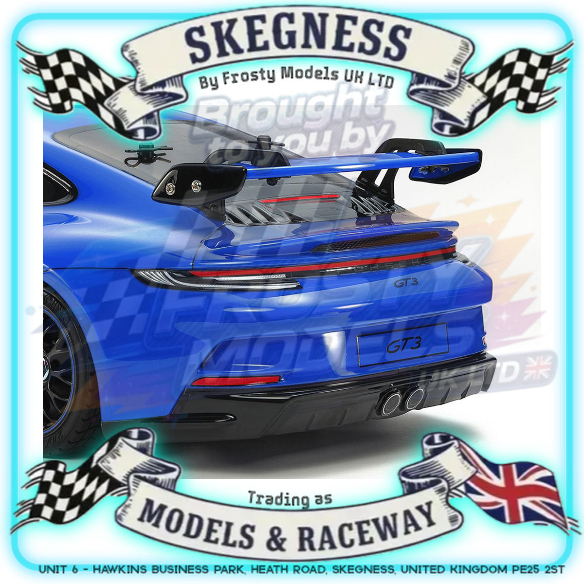 Tamiya - 1/10 RC Car Kit Porsche 911 GT3 992 TT-02 - 58712 (ESC & Motor Included - Requires Radio, Servo, Battery, Charger, PS Spray & Assembly)