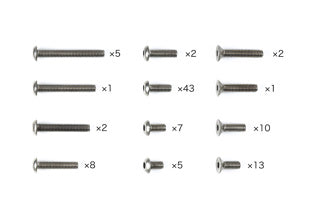Tamiya - XM-01 Titanium Screw Set  - 47509 TAMIYA SPARES