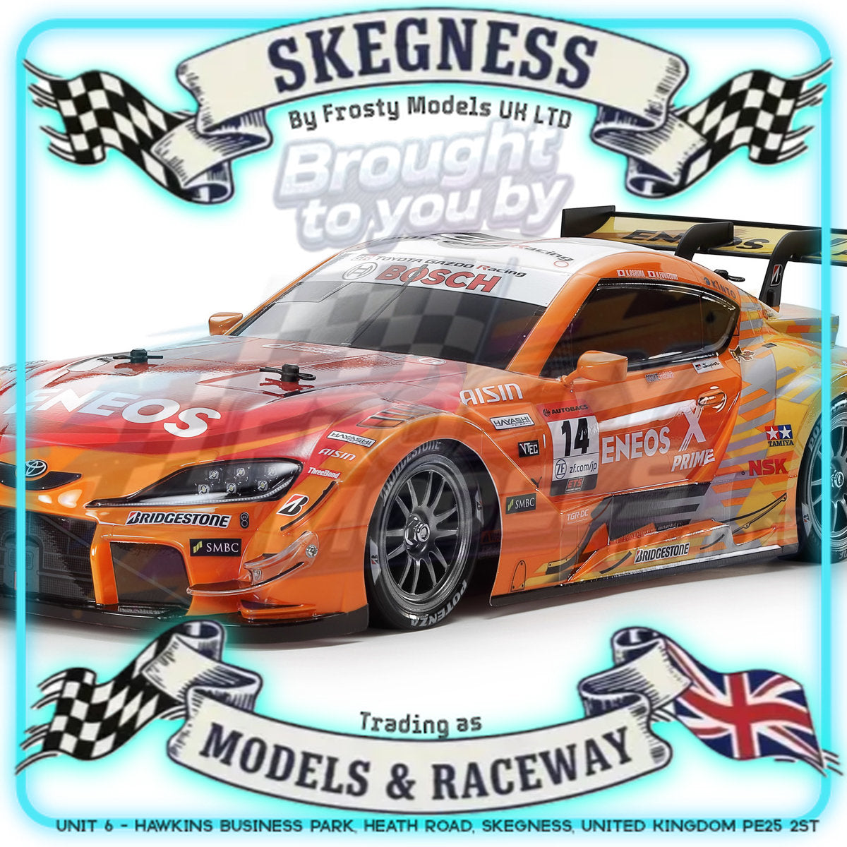 Tamiya - 1/10 RC Car Kit ENEOS X PRIME GR Supra (TT-02) - 47514 TAMIYA R/C KITS