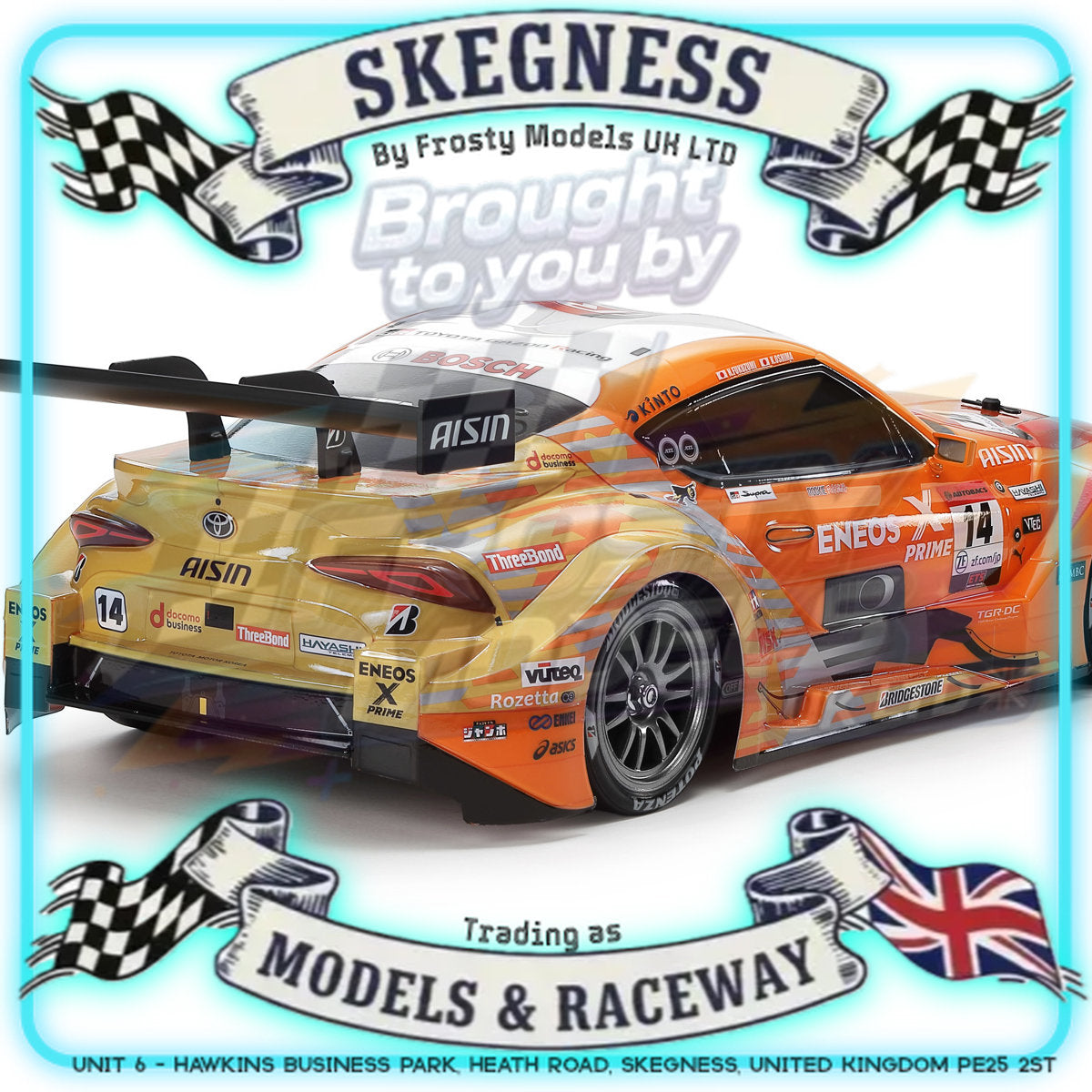 Tamiya - 1/10 RC Car Kit ENEOS X PRIME GR Supra (TT-02) - 47514 TAMIYA R/C KITS